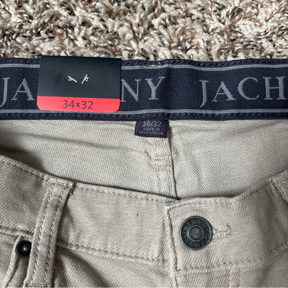 Jachs NY Men's Tan Chino Pants - Classic Fit